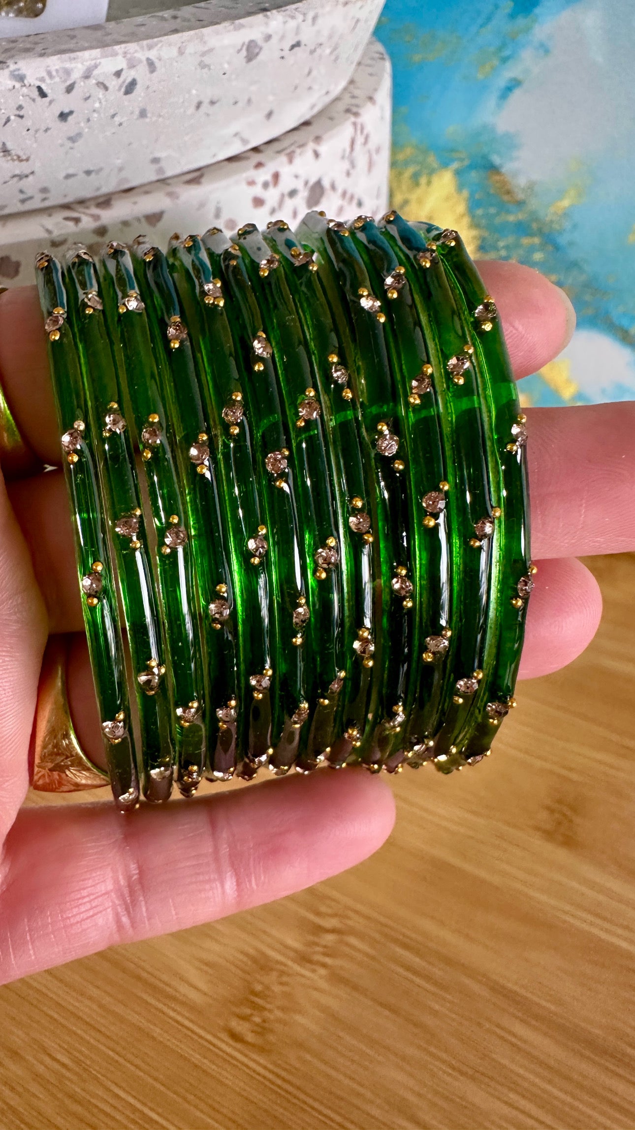 Disha Glass Bangle set