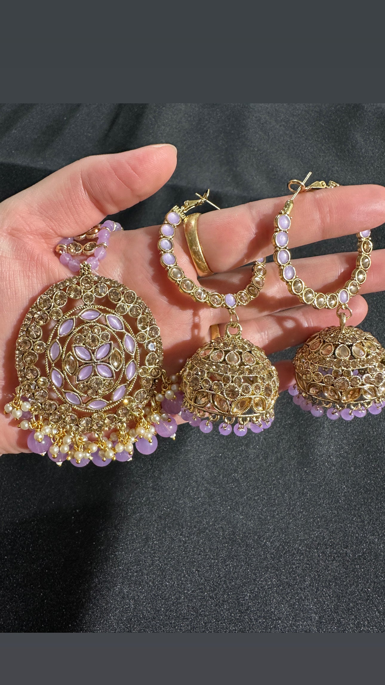 Lavanya - Jhumki and tikka set