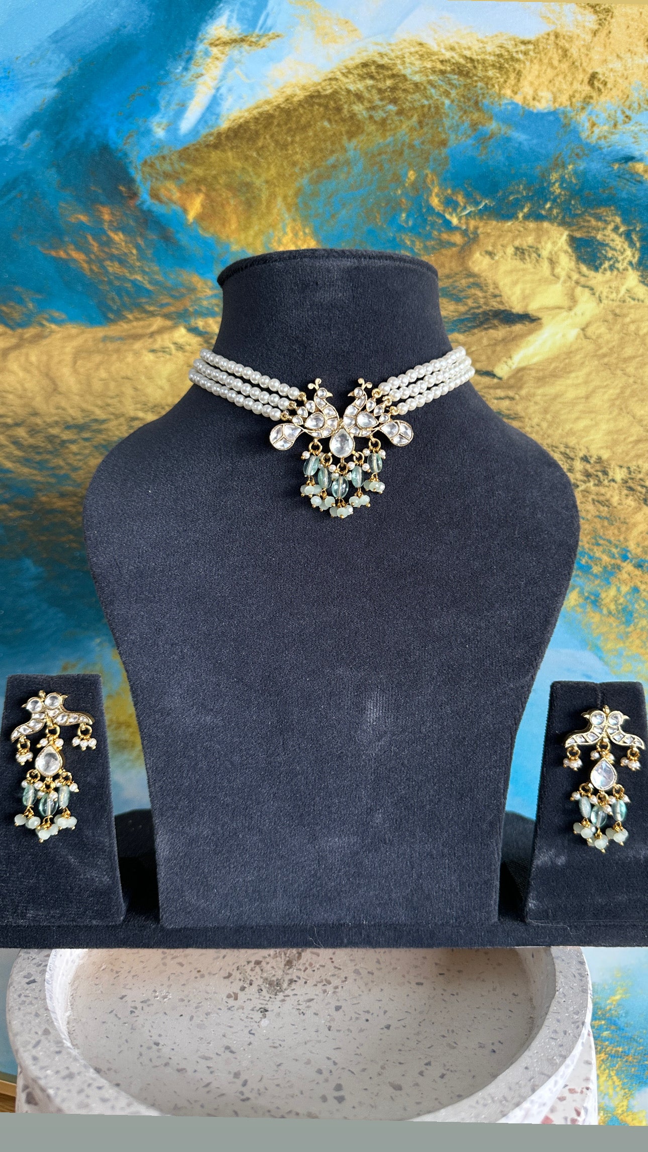 Amyra Pachi Kundan Gold Plated set