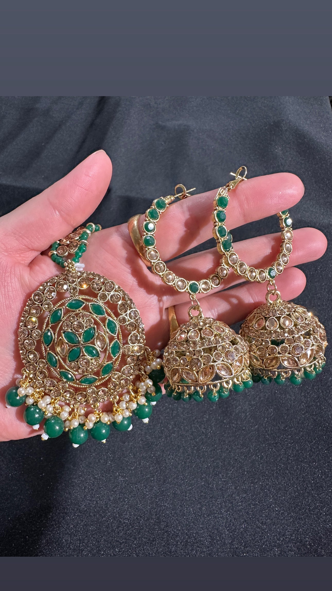 Lavanya - Jhumki and tikka set