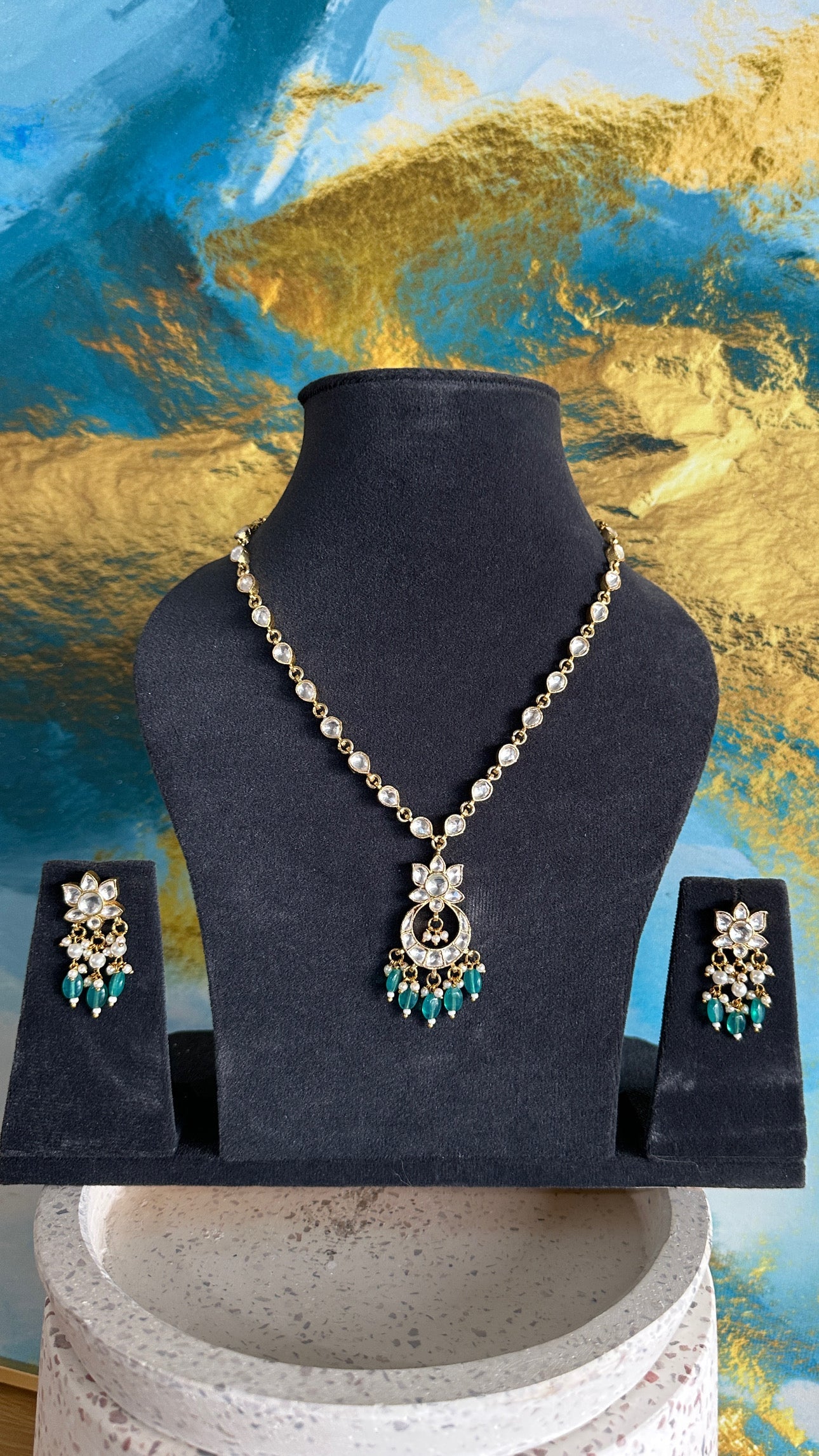 Ritika Pachi Kundan Gold Plated set