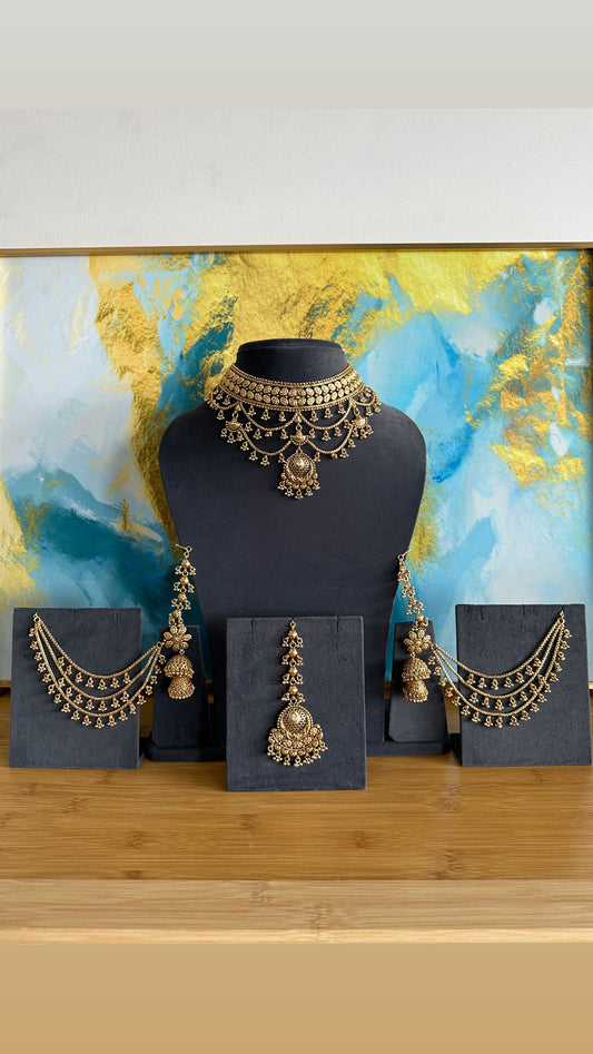 Aman- Gold plated Chocker Set