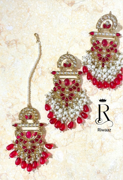 Aisha - Earring and Tikka Set