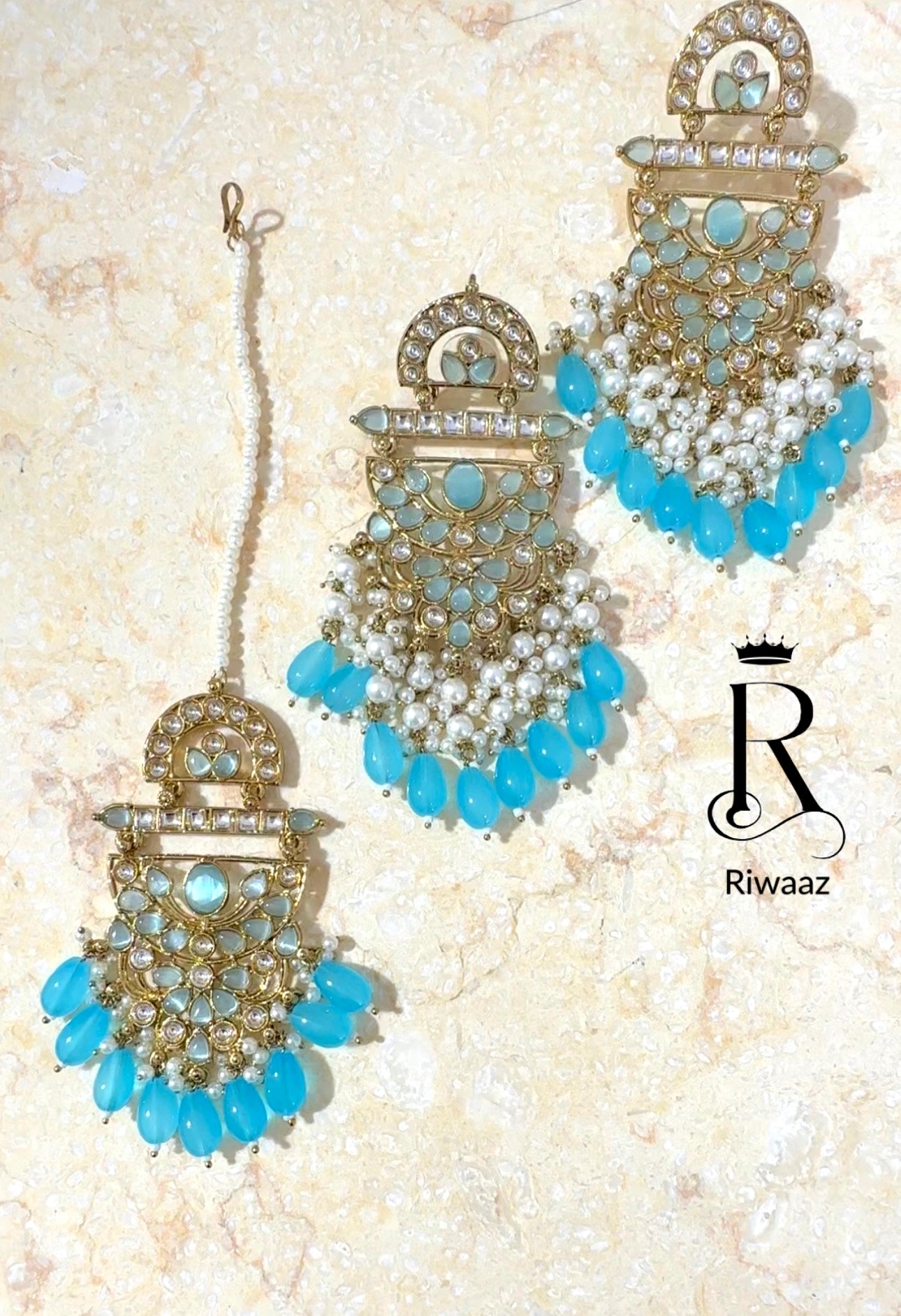 Aisha - Earring and Tikka Set