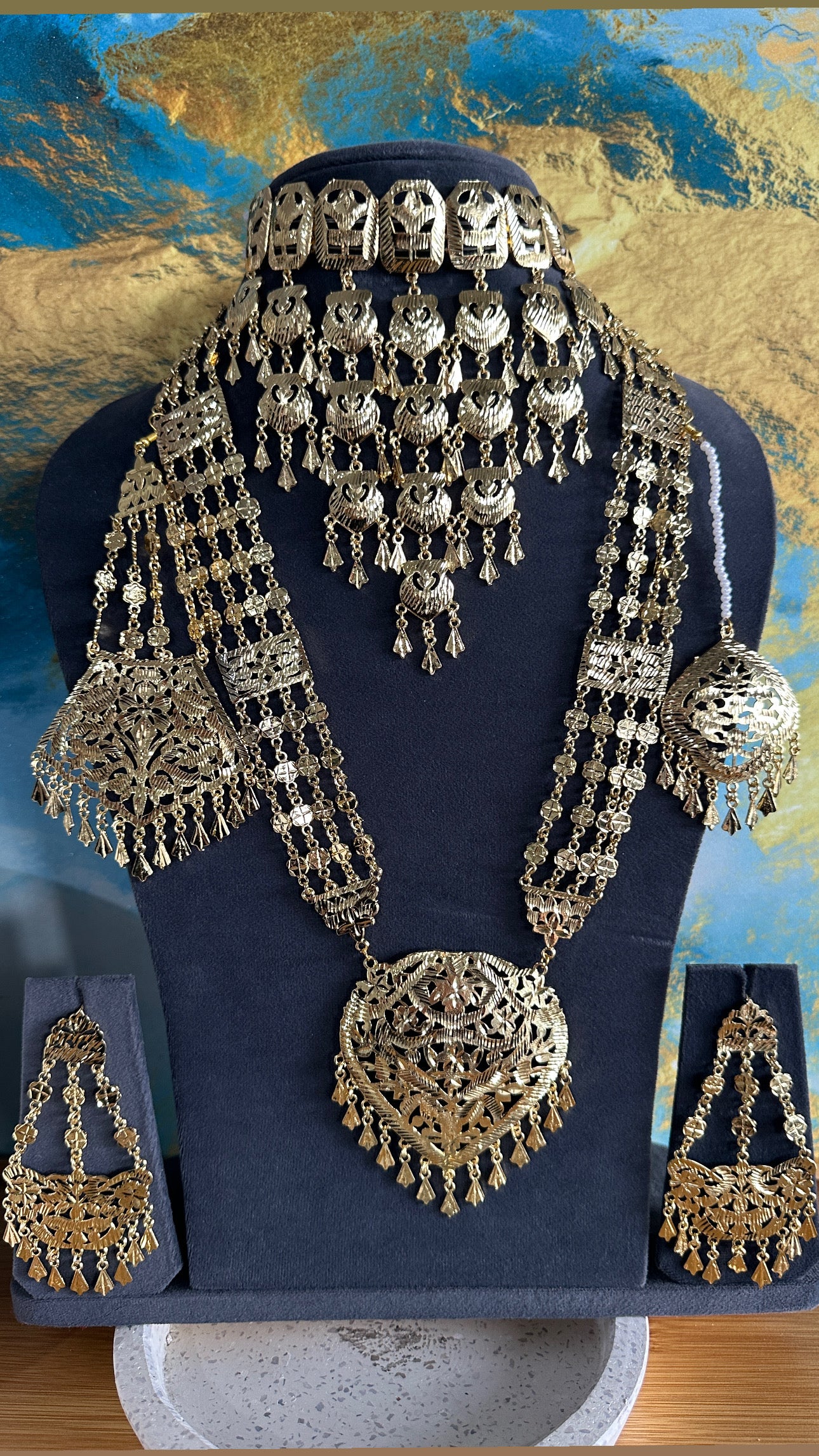 Sandook - Traditional Necklace and Choker Combo Set