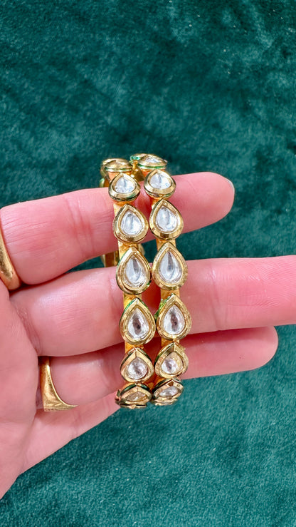 Imara kundan kangan/bangle Set