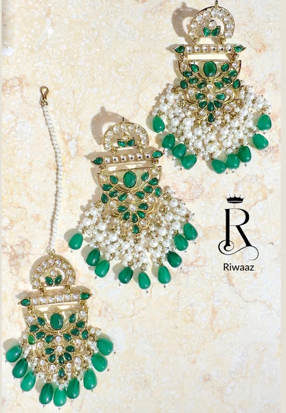 Aisha - Earring and Tikka Set