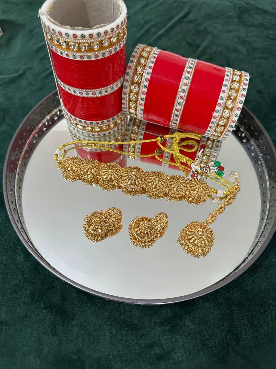 Aruna- Gold plated Chocker Set