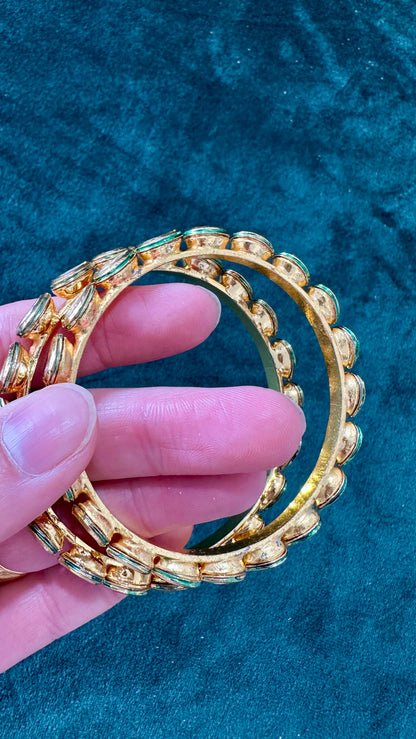 Imara kundan kangan/bangle Set
