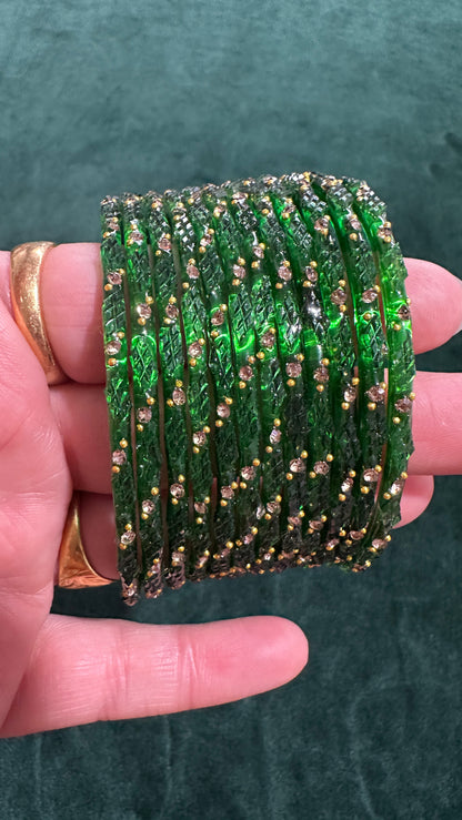 Divya Glass Bangle set