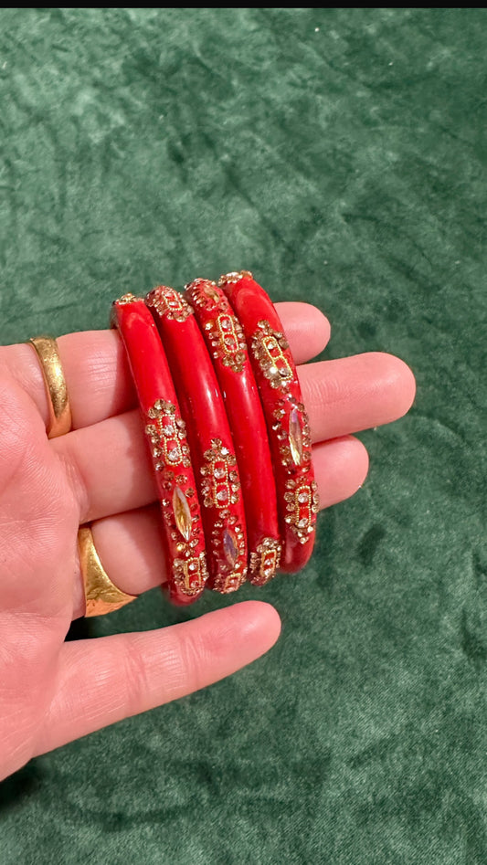 Esha Glass Bangle set