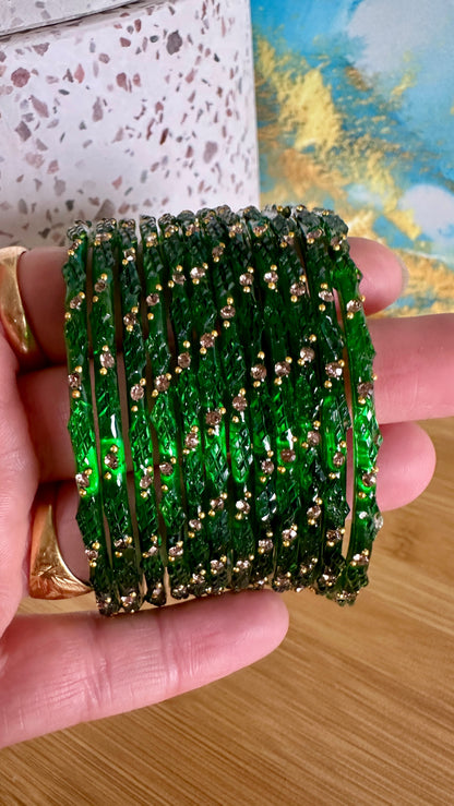 Divya Glass Bangle set