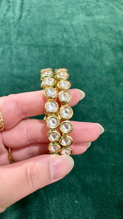 Imara kundan kangan/bangle Set
