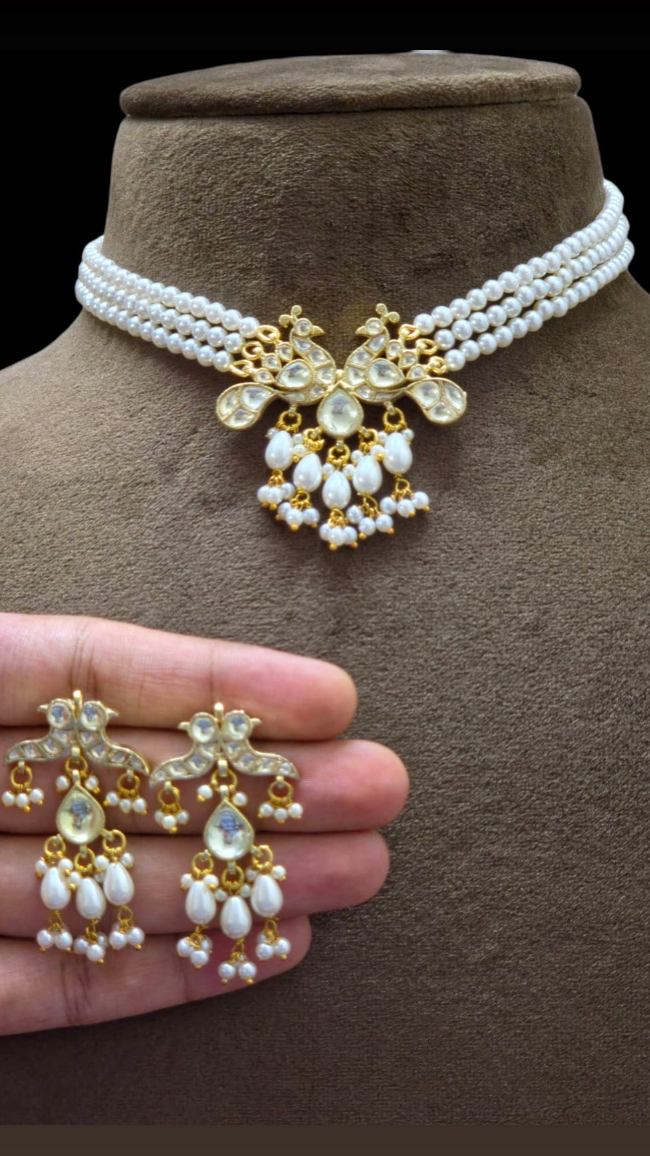 Amyra Pachi Kundan Gold Plated set