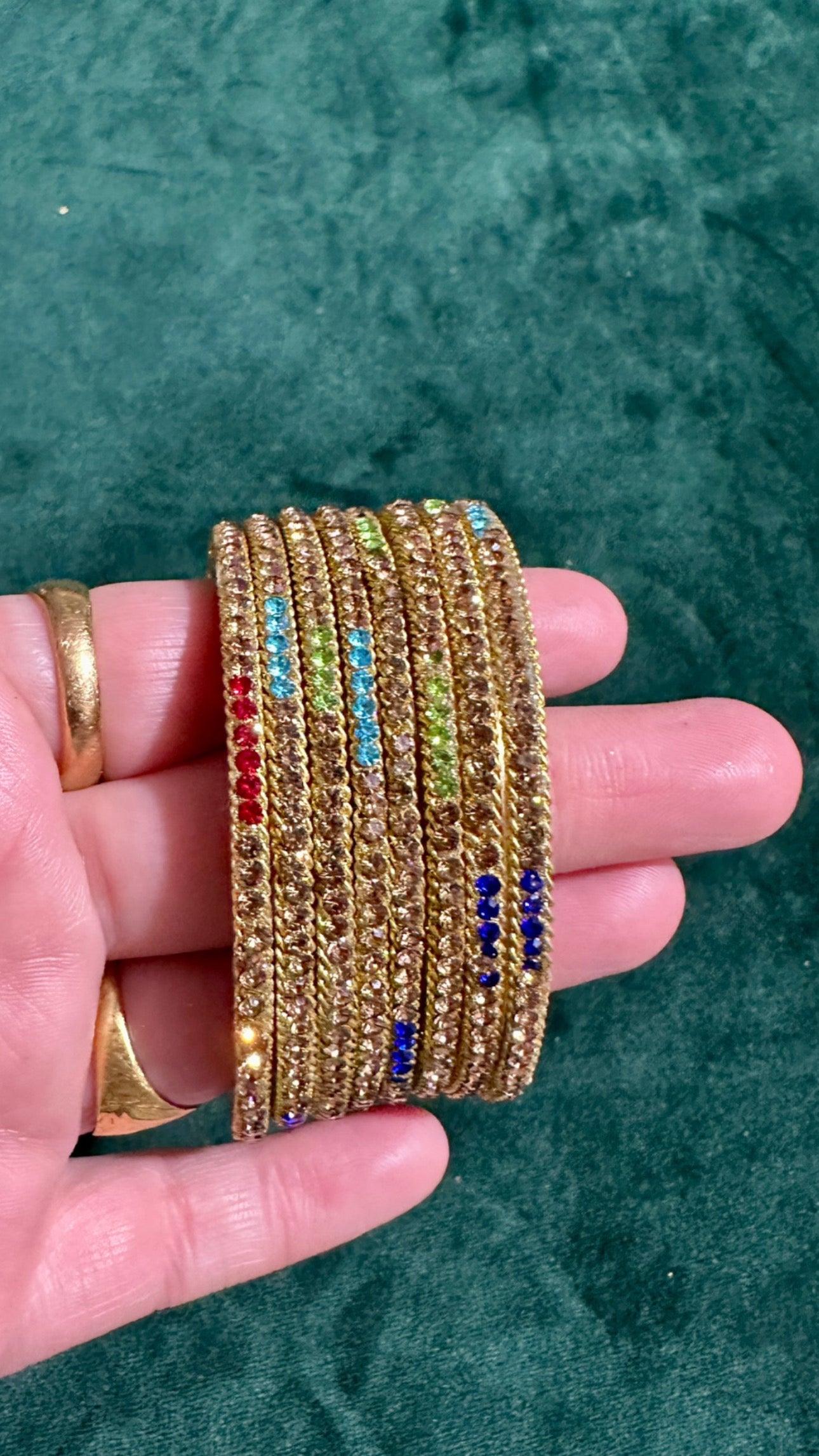 Misha Glass Bangle set