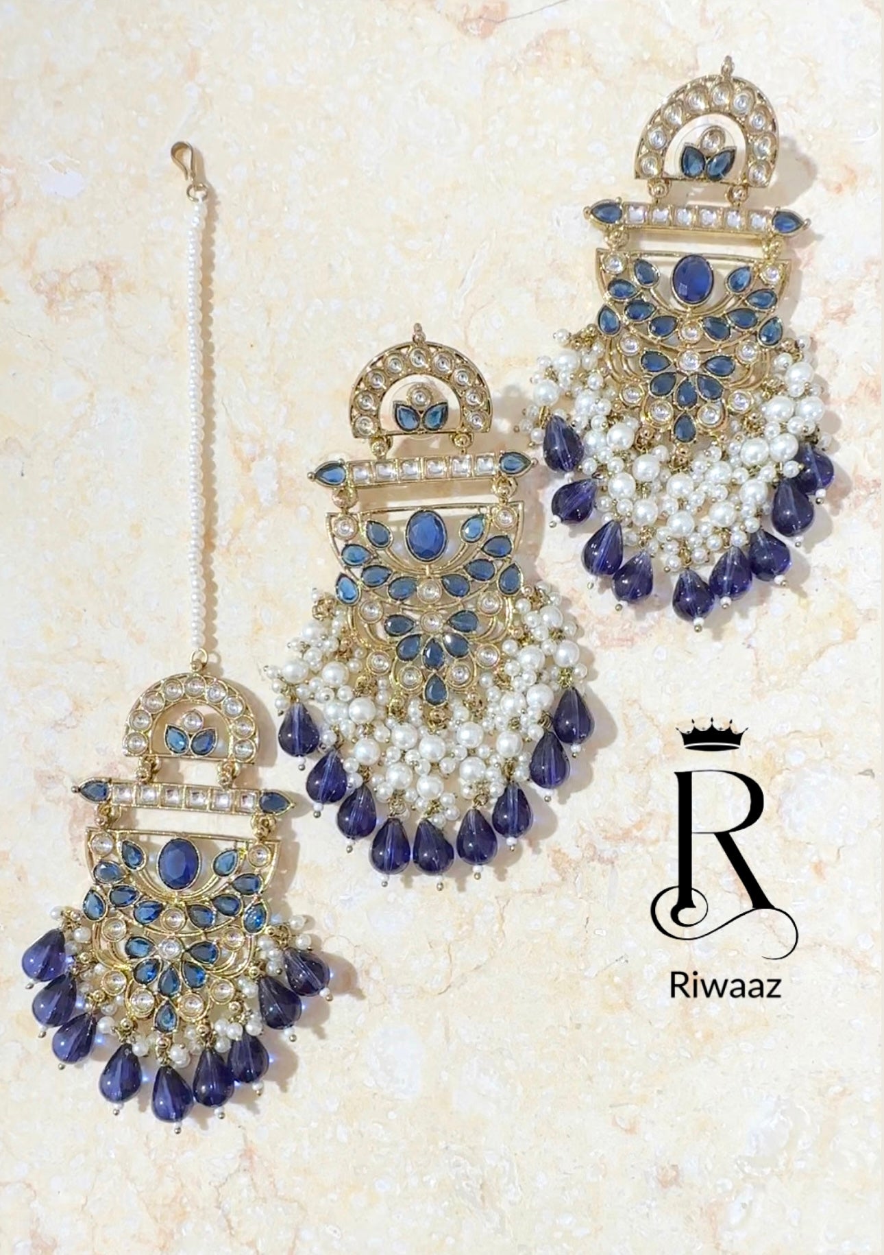 Aisha - Earring and Tikka Set