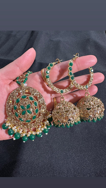 Lavanya - Jhumki and tikka set