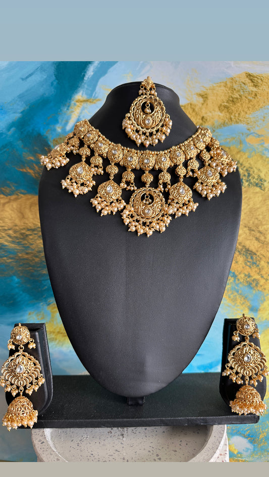 Disha- Gold plated choker Set