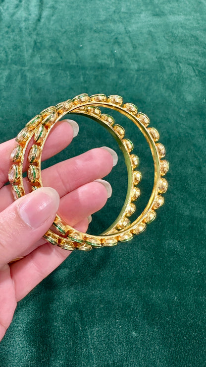 Imara kundan kangan/bangle Set