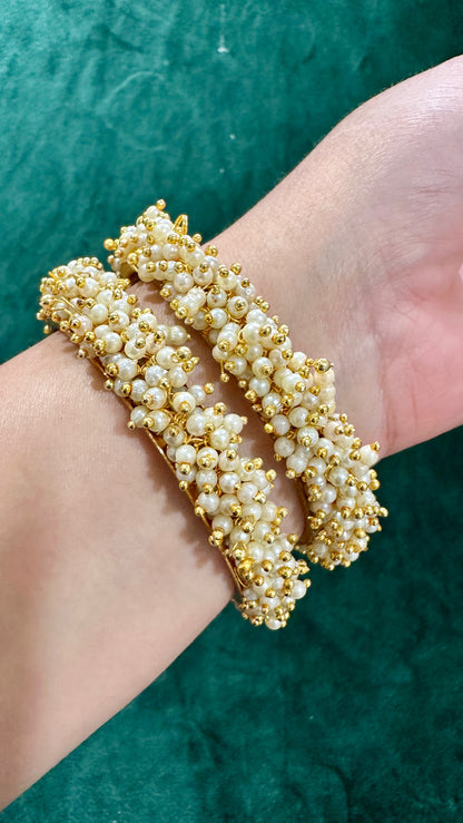 Pearl bangles/kangan Set