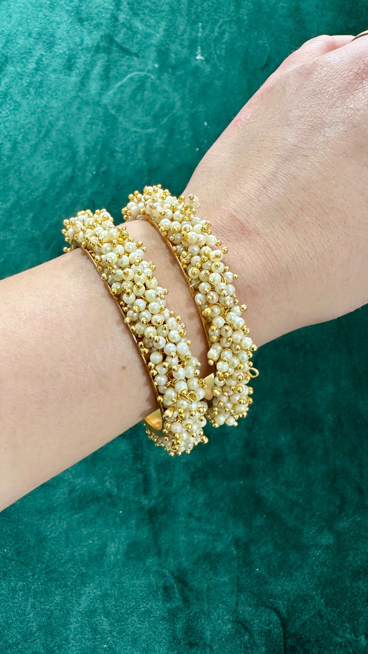 Pearl bangles/kangan Set