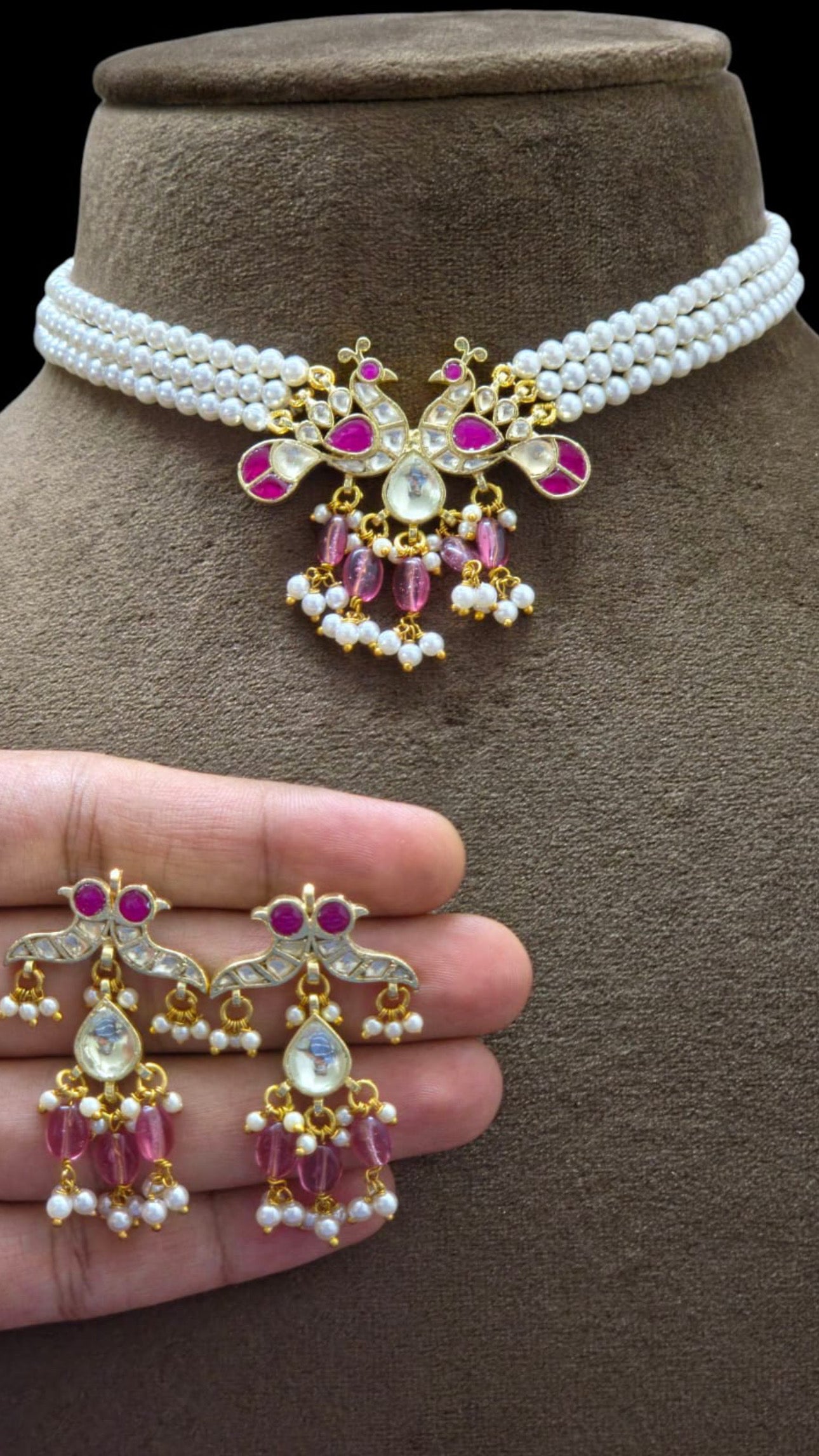 Amyra Pachi Kundan Gold Plated set