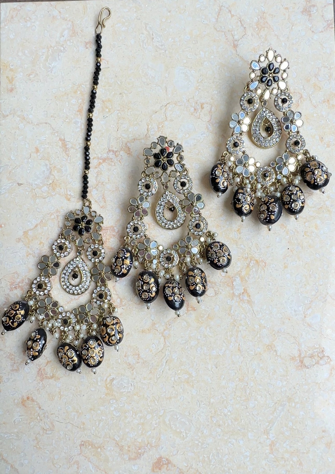 Sneha Earrings and Tikka set