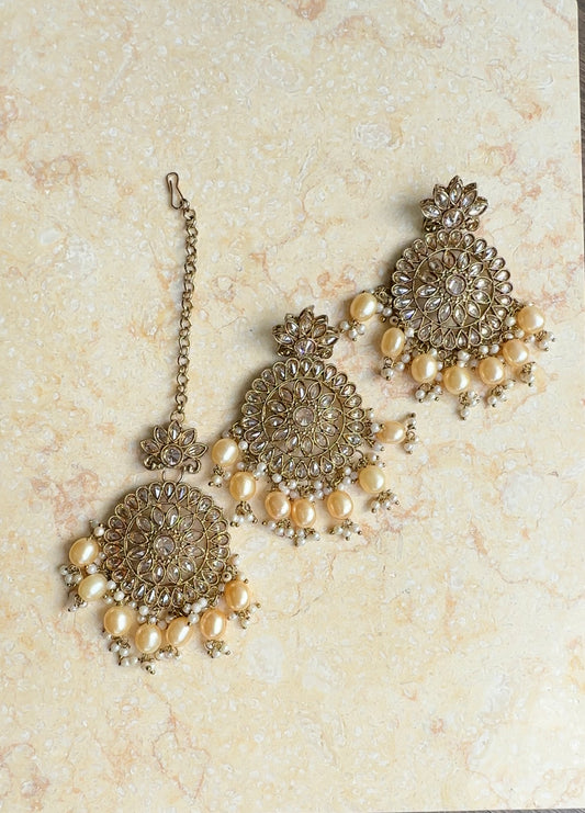 Samira - Polki earring and Tikka Set