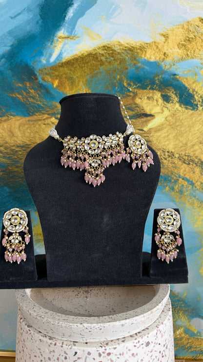 Akanksha Pachi Kundan Gold Plated set