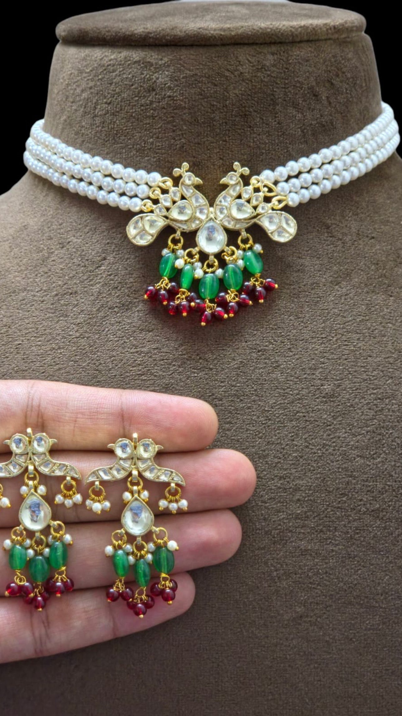 Amyra Pachi Kundan Gold Plated set