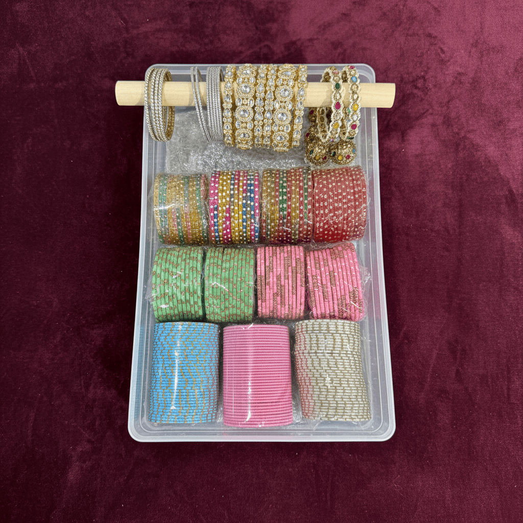 Your exact bangles on burgundy velvet