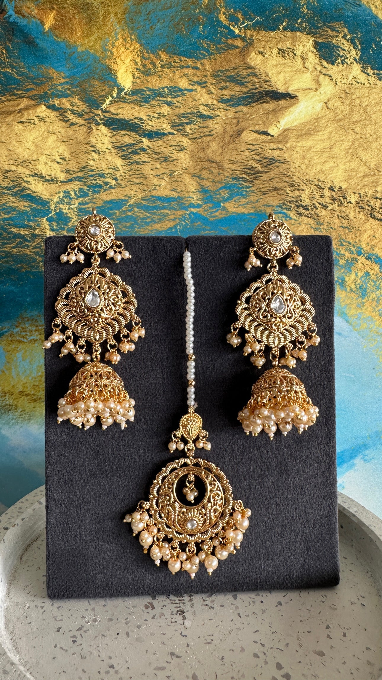 Disha- Gold plated choker Set