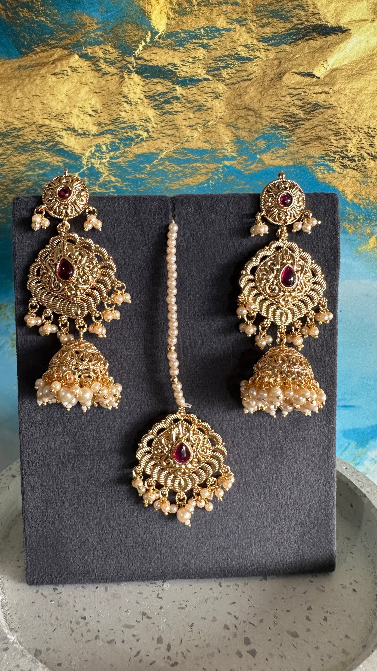 Disha- Gold plated choker Set