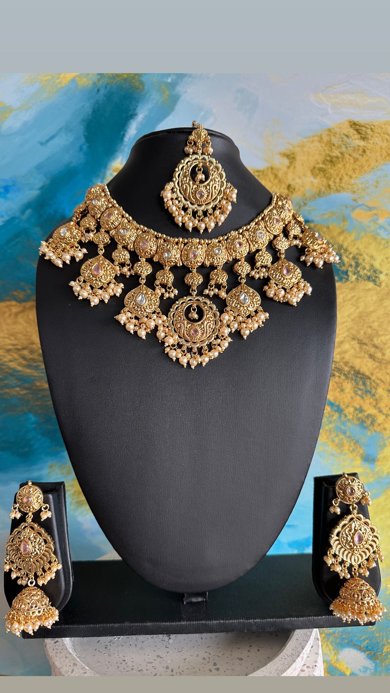 Disha- Gold plated choker Set