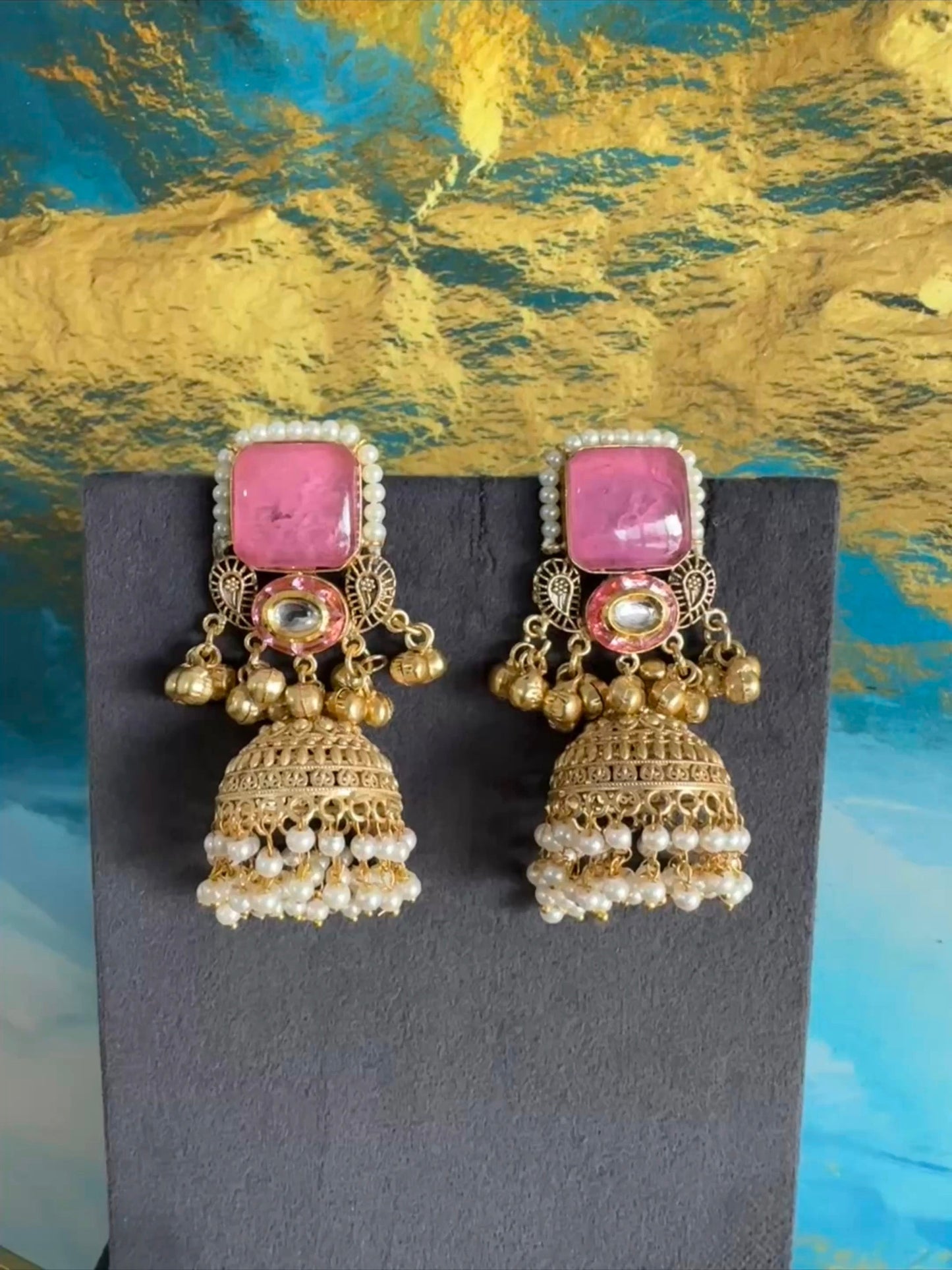 Manika Kashmiri jhumka