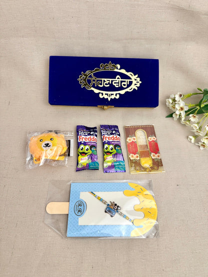     Rakhi Gift Box for One Child age 0 to 5 with teddy gift