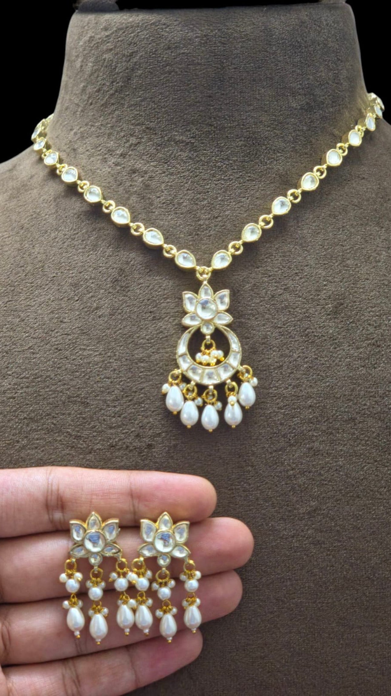 Ritika Pachi Kundan Gold Plated set