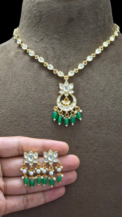 Ritika Pachi Kundan Gold Plated set