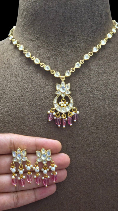 Ritika Pachi Kundan Gold Plated set